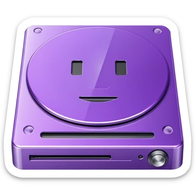 purple dvd drive sticker