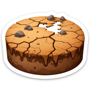 A patch of ground and dirt  sticker