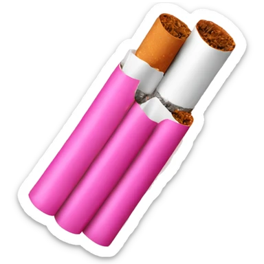 Pink cigarettes  sticker