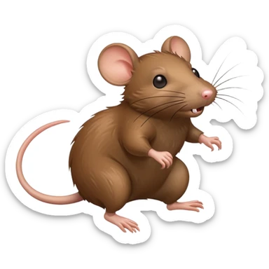 rat running sticker