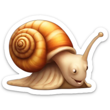 A  cute snail sticker