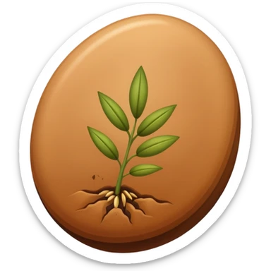 a single seed not in  the soil  sticker