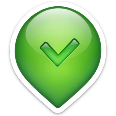 tick green icon sticker