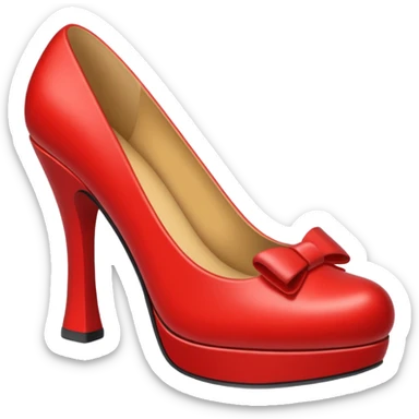 red shoe sticker