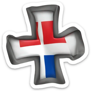 French flag with cross of lorraine sticker