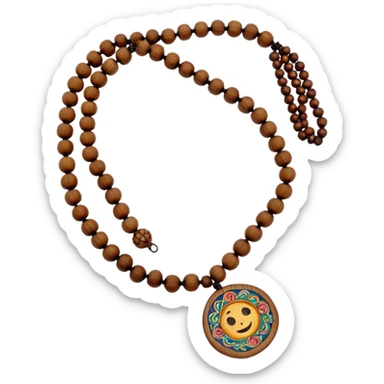hippie necklace sticker