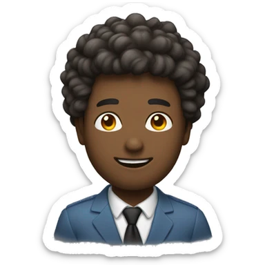 Un homme avec beaucoup de cheuveux  sticker