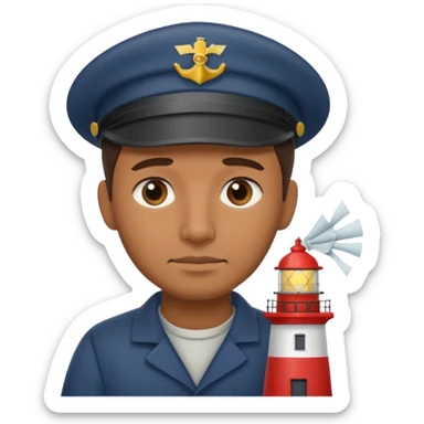 lighthouse Keeper cleaning lens sticker