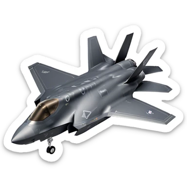 F-35 Lightning II - Lockheed Martin (Model Year: 2022) (Iconic colour: Stealth gray) sticker