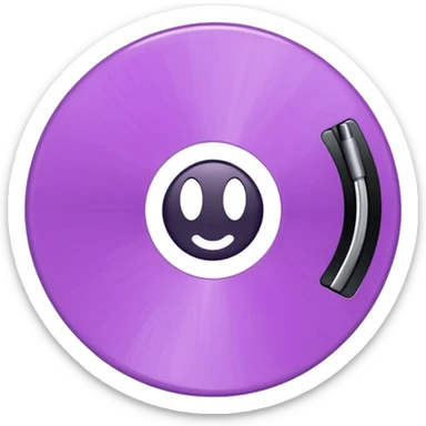 Mauve record  sticker