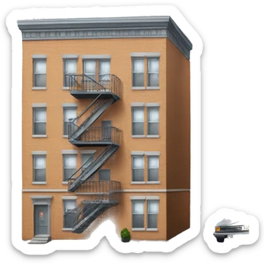 NYC apartment in bronx sticker