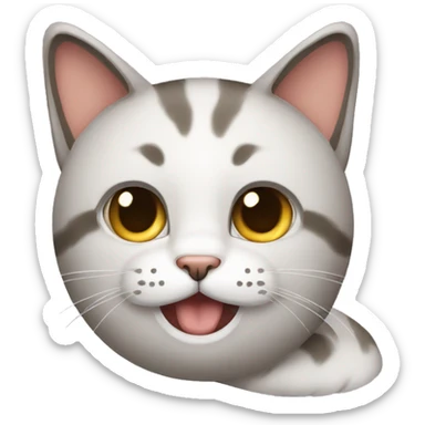 Cat saying take care sticker