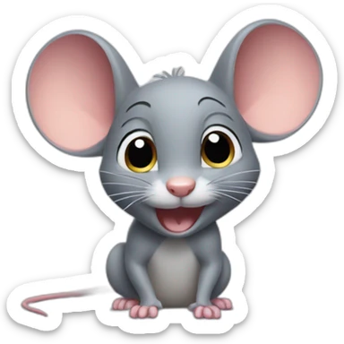 Little mouse looks like a pixar character  sticker