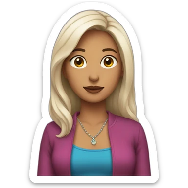 Mujer hermosa sticker