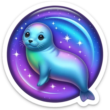 A Galaxy seal sticker