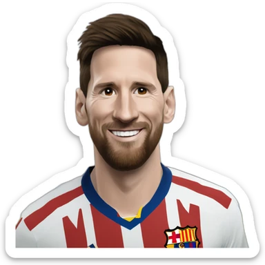 Messi dans une équipe  sticker