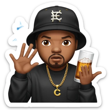 Ice cube rapper sticker