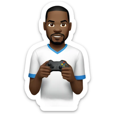 Kevin Durant playing Xbox  sticker