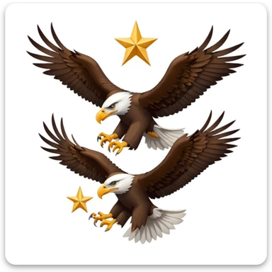 Eagles With Star sticker