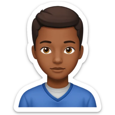 American black highschool student sticker