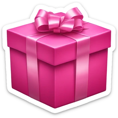 Pink present sticker