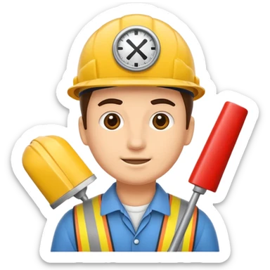 mach mir einen bauarbeiter sticker