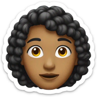 una lupa negra sticker