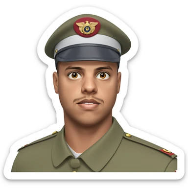 military boy in uniform sticker