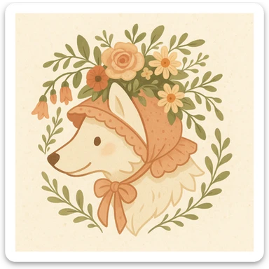 Give the Overwolf logo a cute cottagecore makeover sticker