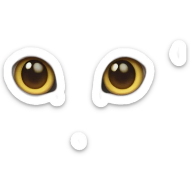 White cat with heterochromia eyes sticker