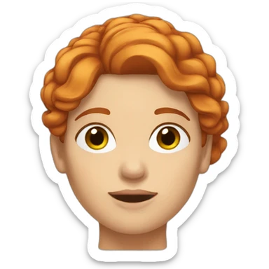 femme rousse qui crie sticker