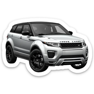 2024 BLACK LandRover evoque with black rims, black trim and black interior  sticker