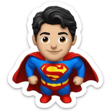 Superman movie dc realistic sticker