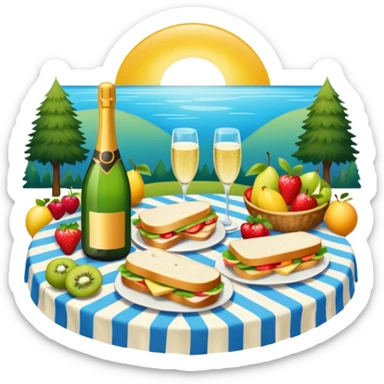picnic banquet sticker