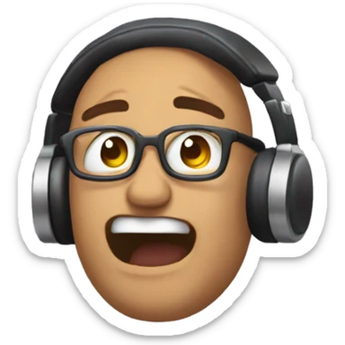 Sarcastic emote for a blind musicstreamer on twitch sticker