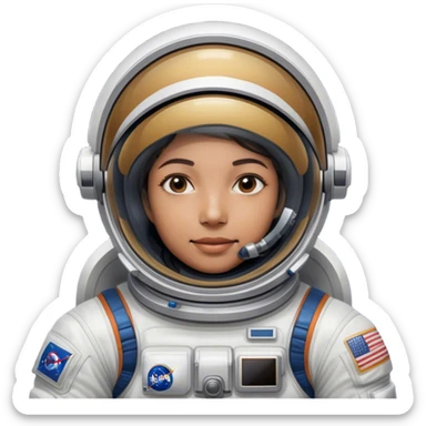 👨‍🚀 Cinematic Realistic Astronaut – A highly detailed depiction of an astronaut in a state-of-the-art space suit, floating weightlessly in the vast expanse of space. The reflective visor hides the face so we do not see the astronauts face, while intricate suit details and soft lighting create an immersive sense of realism. sticker