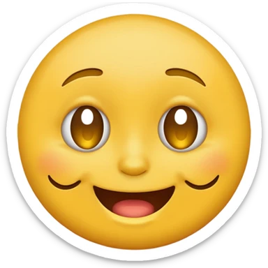 drunk round emoji face sticker