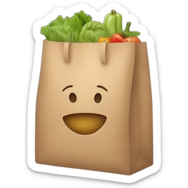 groceries bag sticker