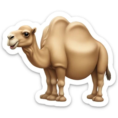 Camel hoof sticker