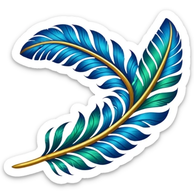 Krishna Feather emoji sticker