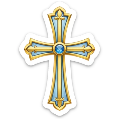 Eastern Orthodox cross. Transparent bakgrund. sticker