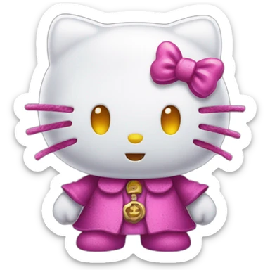 horrible hallowen hello kitty sticker