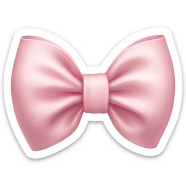 pale pink bow  sticker