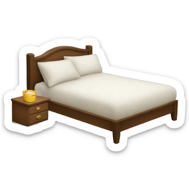 big comfortable bed sticker