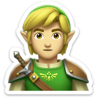 Link from Legend of Zelda sticker