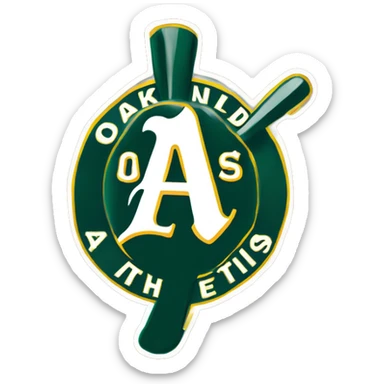 Oakland Athletics logo sticker