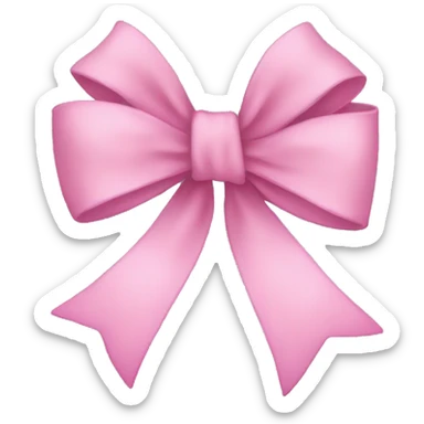 Aesthetic bow sticker