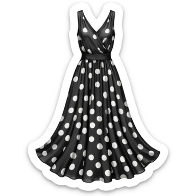 spotted dress sticker