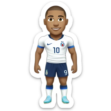 Kylian mbappe, france, world cup, buff sticker