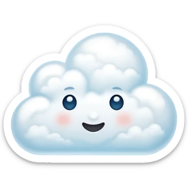 cloud with sparkles emoji sticker